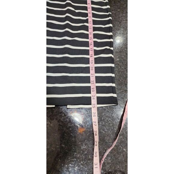 Bebe Black and White Striped XS Stretch Pencil Skirt - Picture 4 of 9